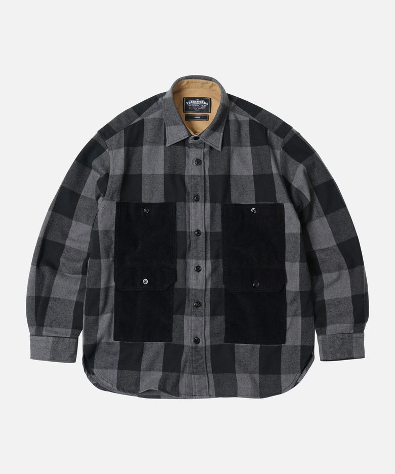 BUFFALO HUNTING SHIRT JACKET _ BLACK