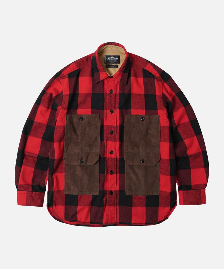 BUFFALO HUNTING SHIRT JACKET _ RED