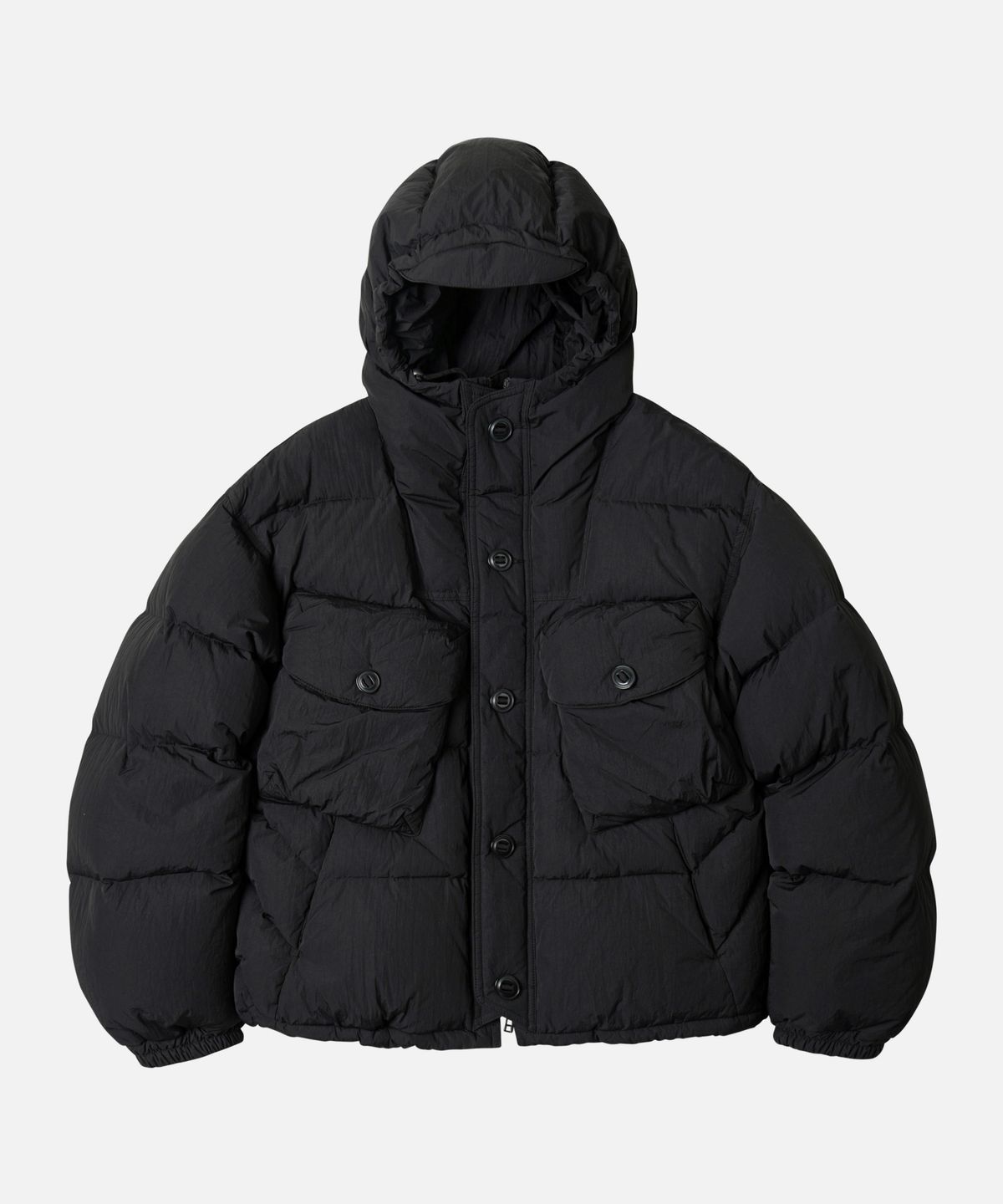 프리즘웍스(FRIZMWORKS) SMOCK PUFFER DOWN PARKA _ BLACK