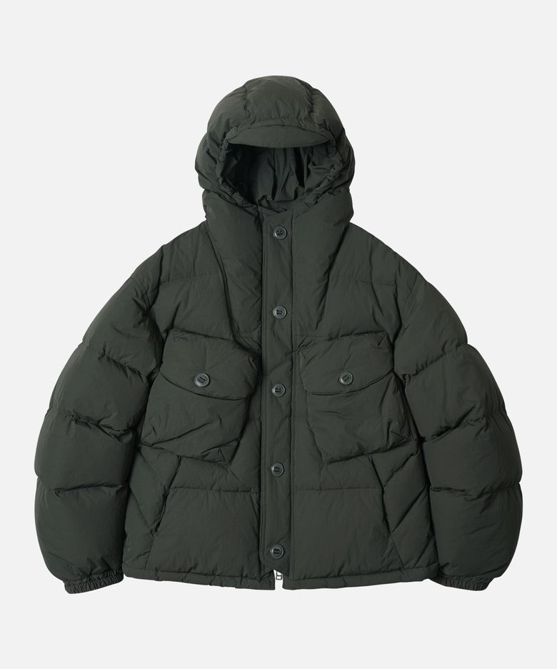 SMOCK PUFFER DOWN PARKA _ DARK GREEN