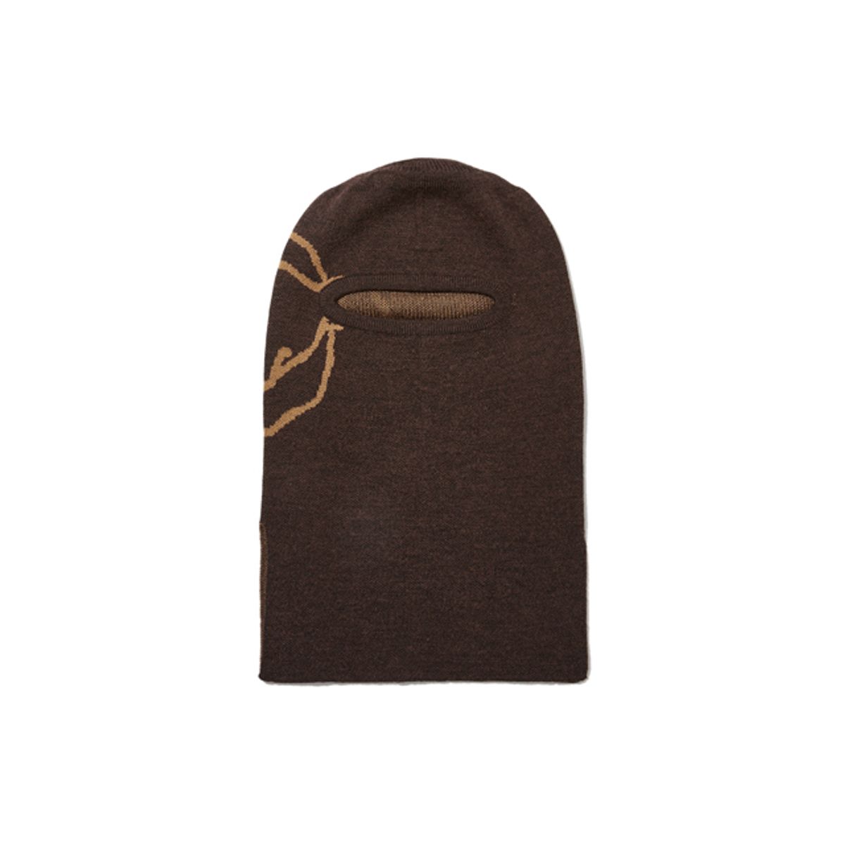 펜필드(PENFIELD) PENFIELD KNIT LOGO BALACLAVA BROWN_FQ7AH47U