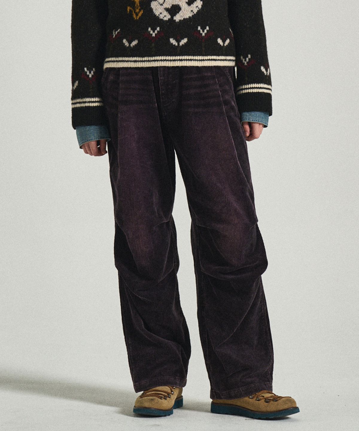 펜필드(PENFIELD) FADED CORDUROY FIELD PANTS WINE_FQ3WP30U
