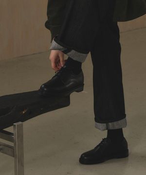 5cm 소가죽 더비슈즈 블랙 클래식 구두 SFT-205