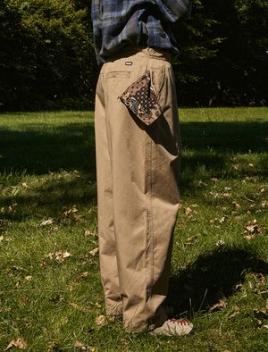 반다나 히든포켓 와이드 치노 팬츠 베이지 FPT117