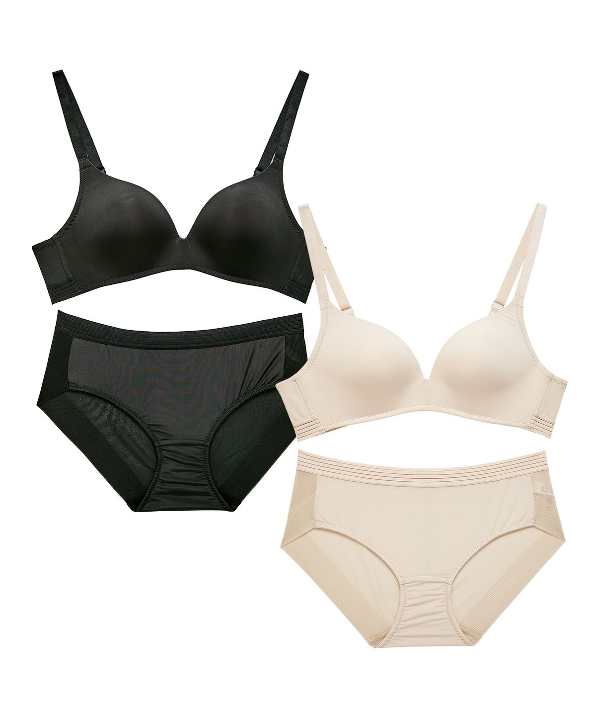 플레이텍스(PLAYTEX) [2PACK] 노와이어 시크릿밴드 브라팬티