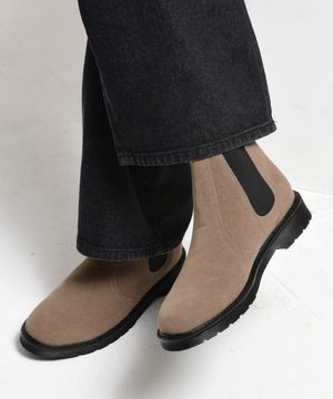 수제 브라운 스웨이드 첼시부츠 SFT-303