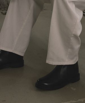 플레인 첼시부츠 블랙 라운드 SFT-304