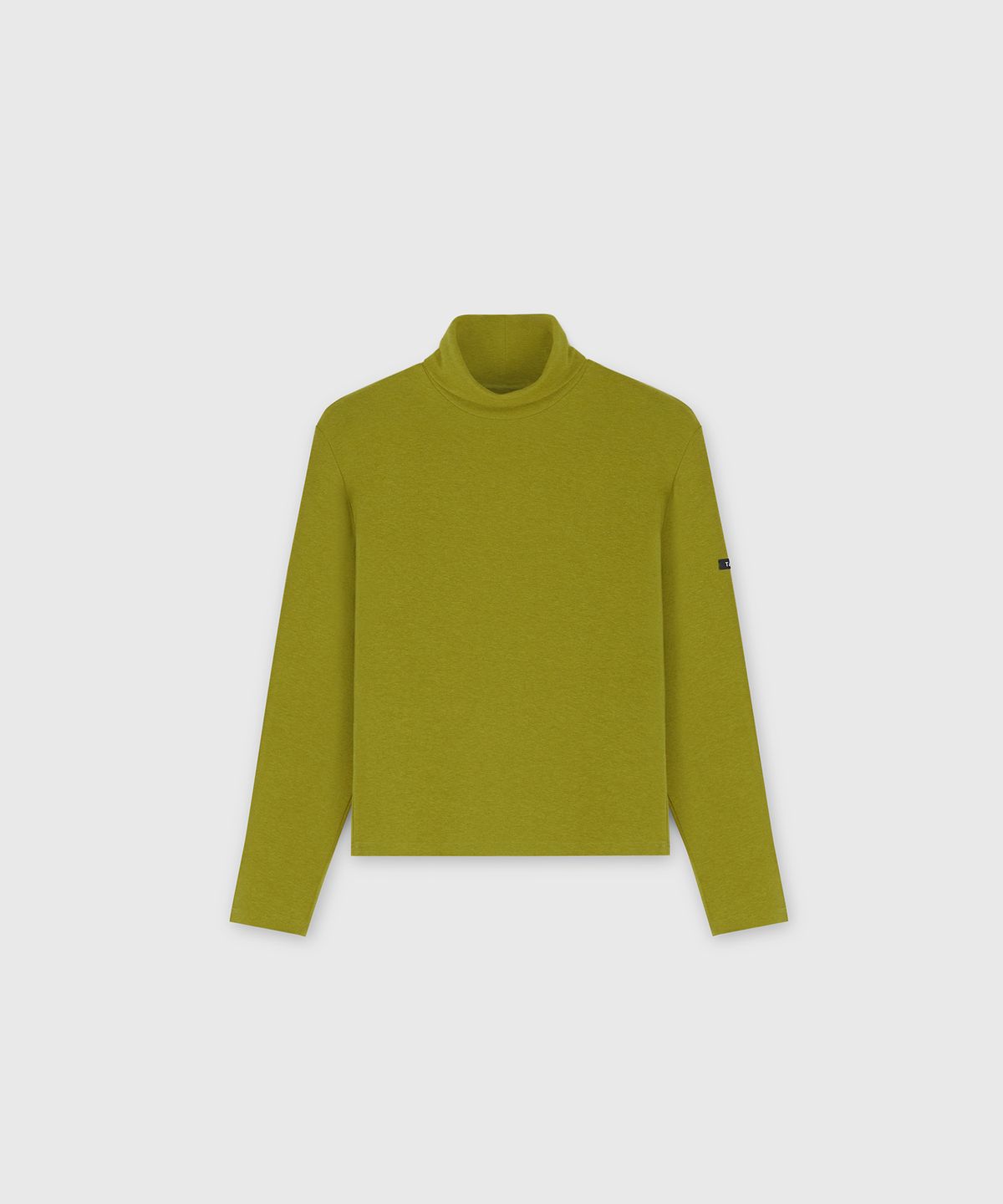 타일레(TAILLE) WOOL TENCEL JERSEY ROLL NECK TOP AVOCADO