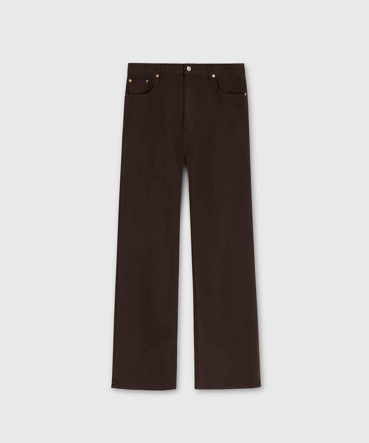 타일레(TAILLE) UMBER DYE BOOTCUT DENIM PANTS ESPRESSO