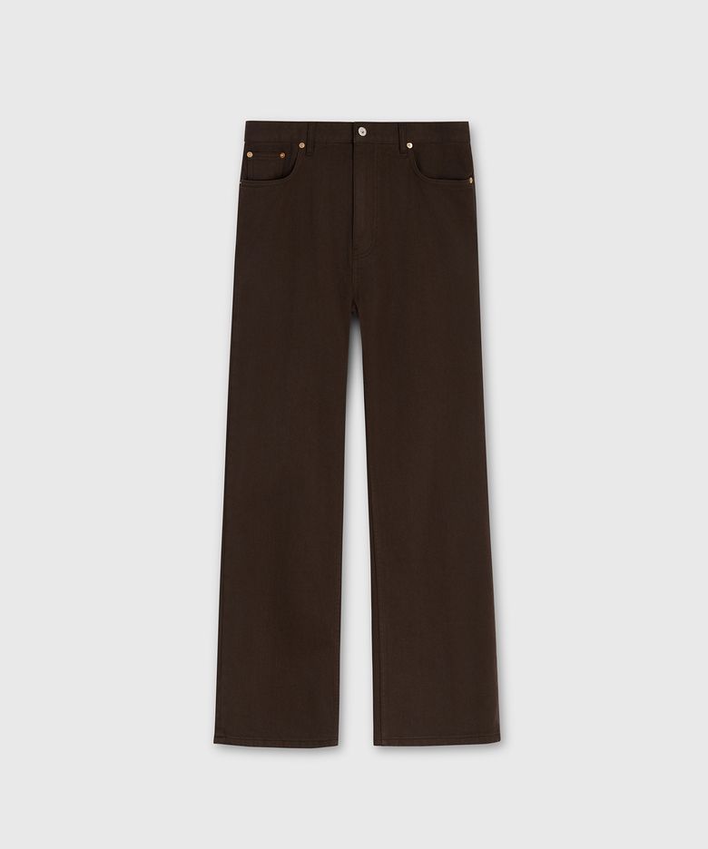 UMBER DYE BOOTCUT DENIM PANTS ESPRESSO