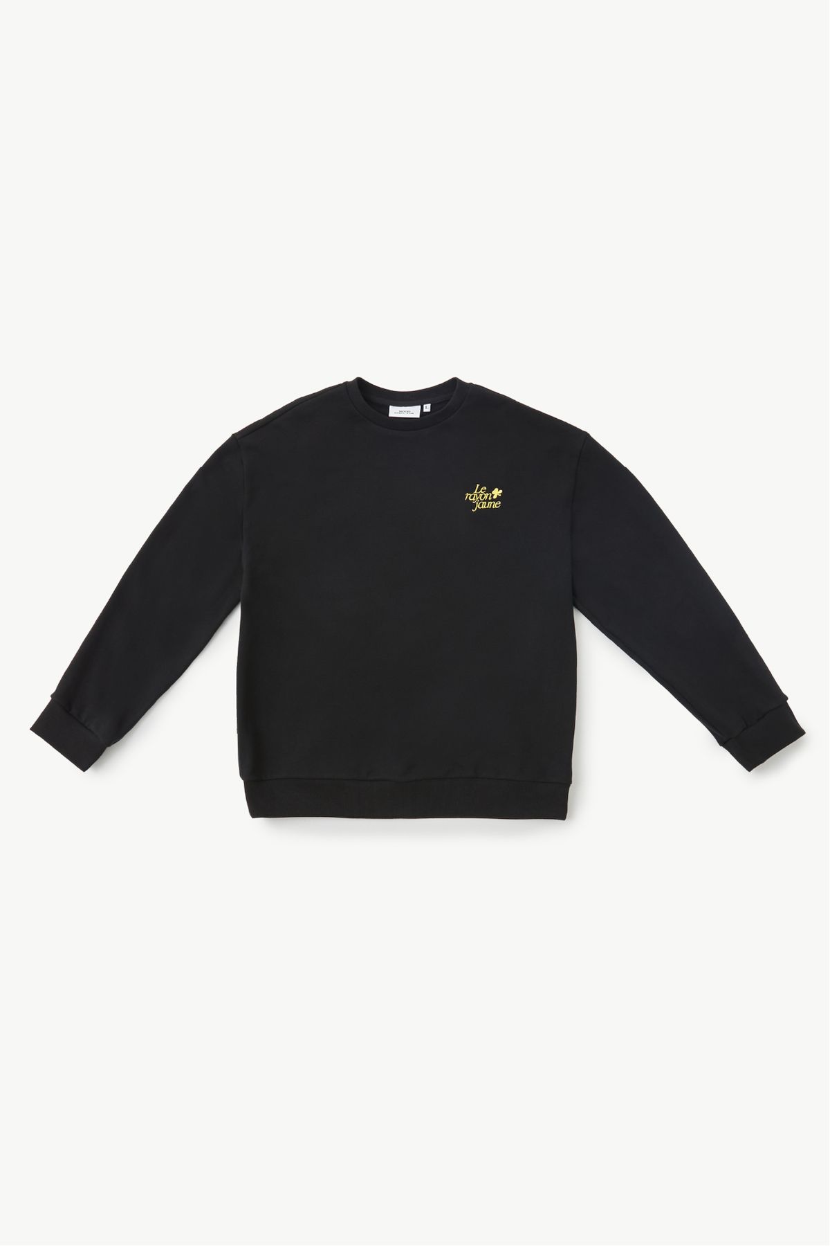 무드디렉터(MOODDIRECTOR) Le rayon jaune 클로버 스웨트셔츠 블랙