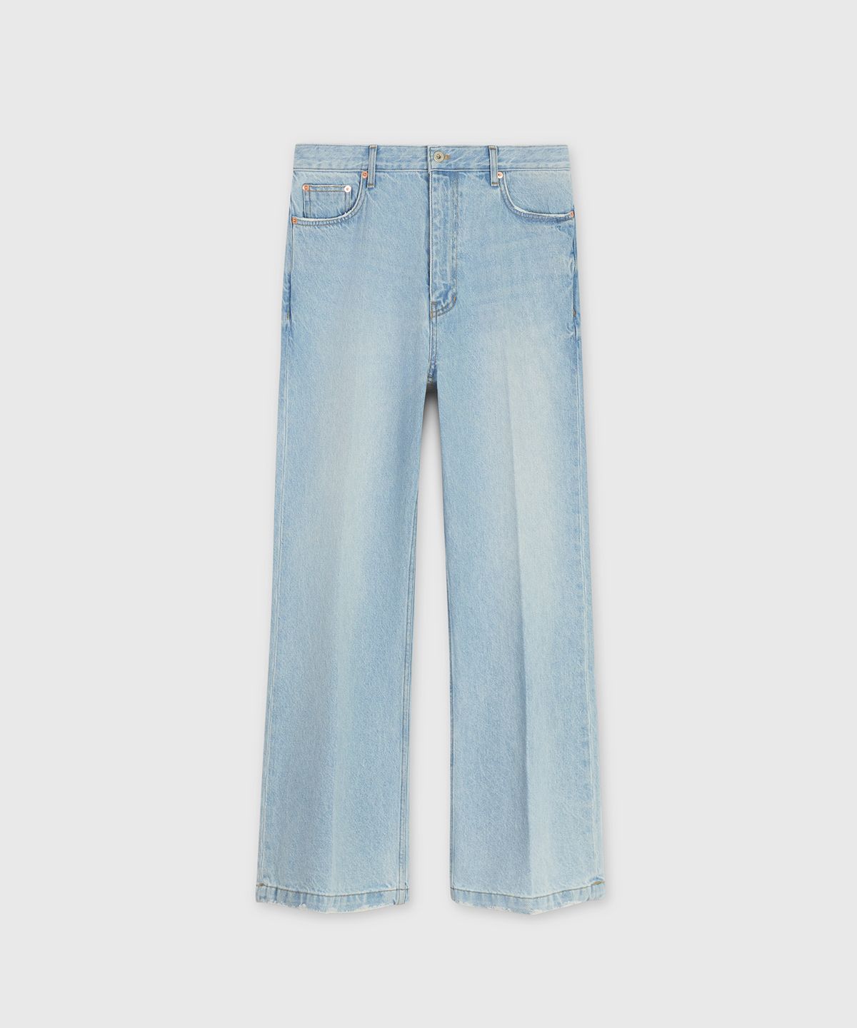타일레(TAILLE) CALI WASH DENIM TROUSERS LIGHT BLUE