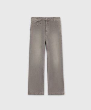 PORT DYE CANVAS TROUSERS SMOKE GREY