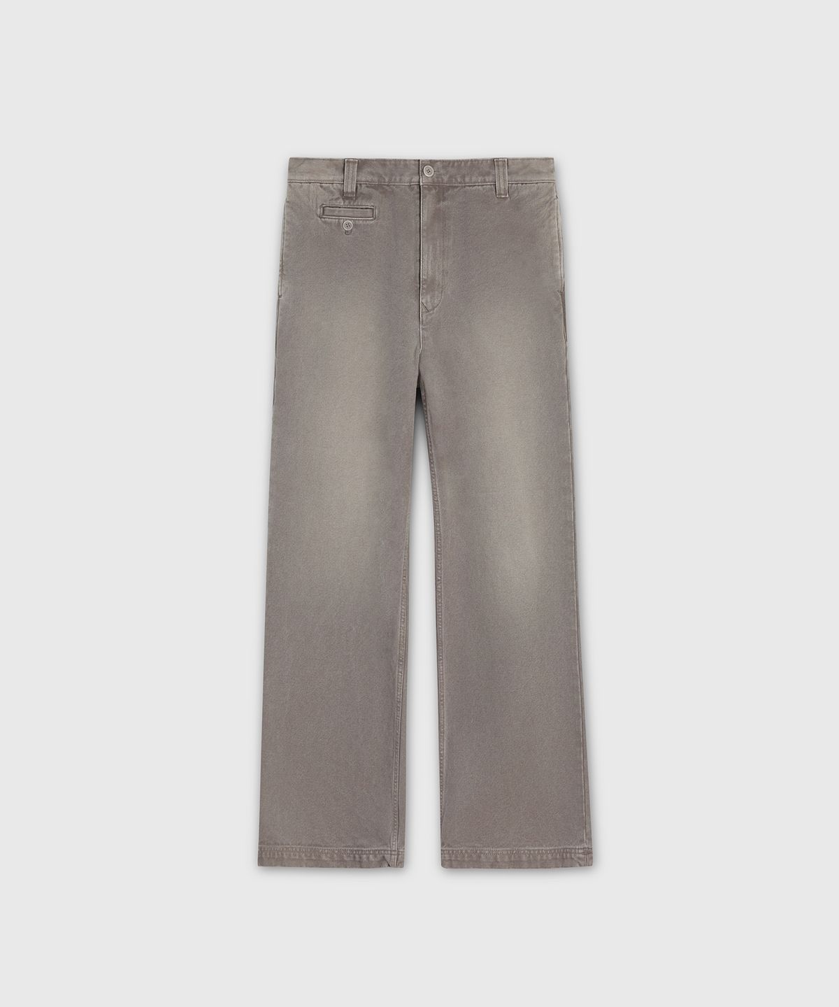 타일레(TAILLE) PORT DYE CANVAS TROUSERS SMOKE GREY