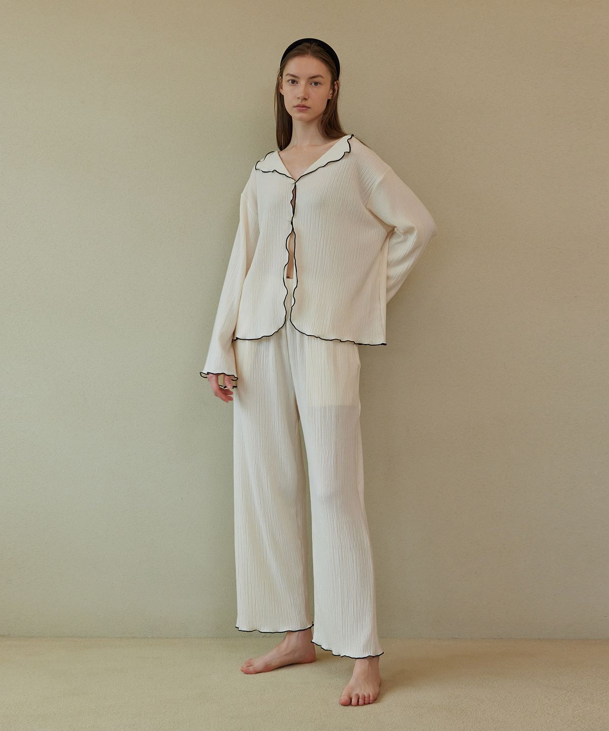 아템포(ATEMPO) EASY PAJAMA SET_cream
