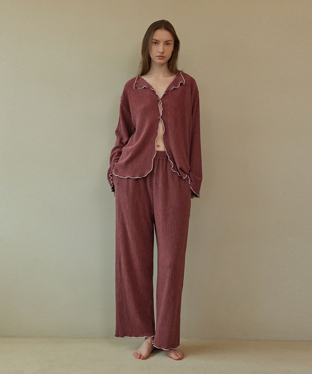 아템포(ATEMPO) EASY PAJAMA SET_rose