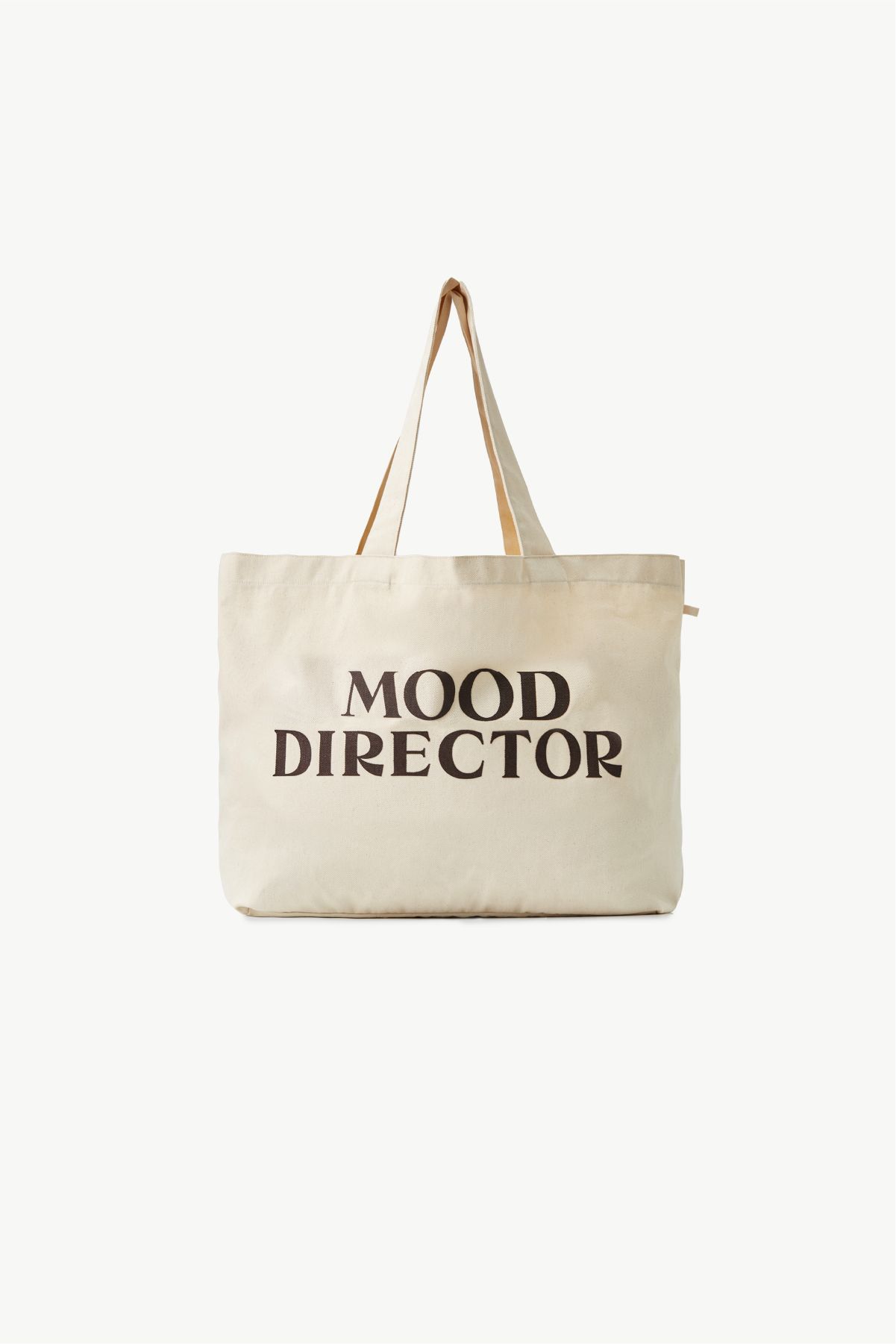 MUSINSA MOODDIRECTOR MOOD DIRECTOR Classic Logo Denim Tote Bag Ivory