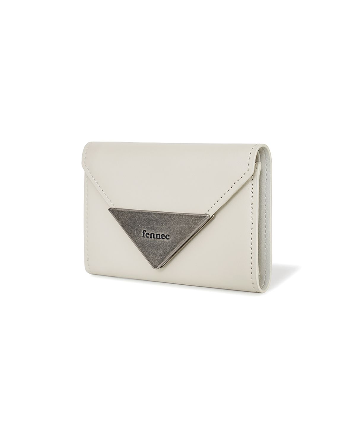 페넥(FENNEC) MATT TRIANGLE WALLET - CREAM
