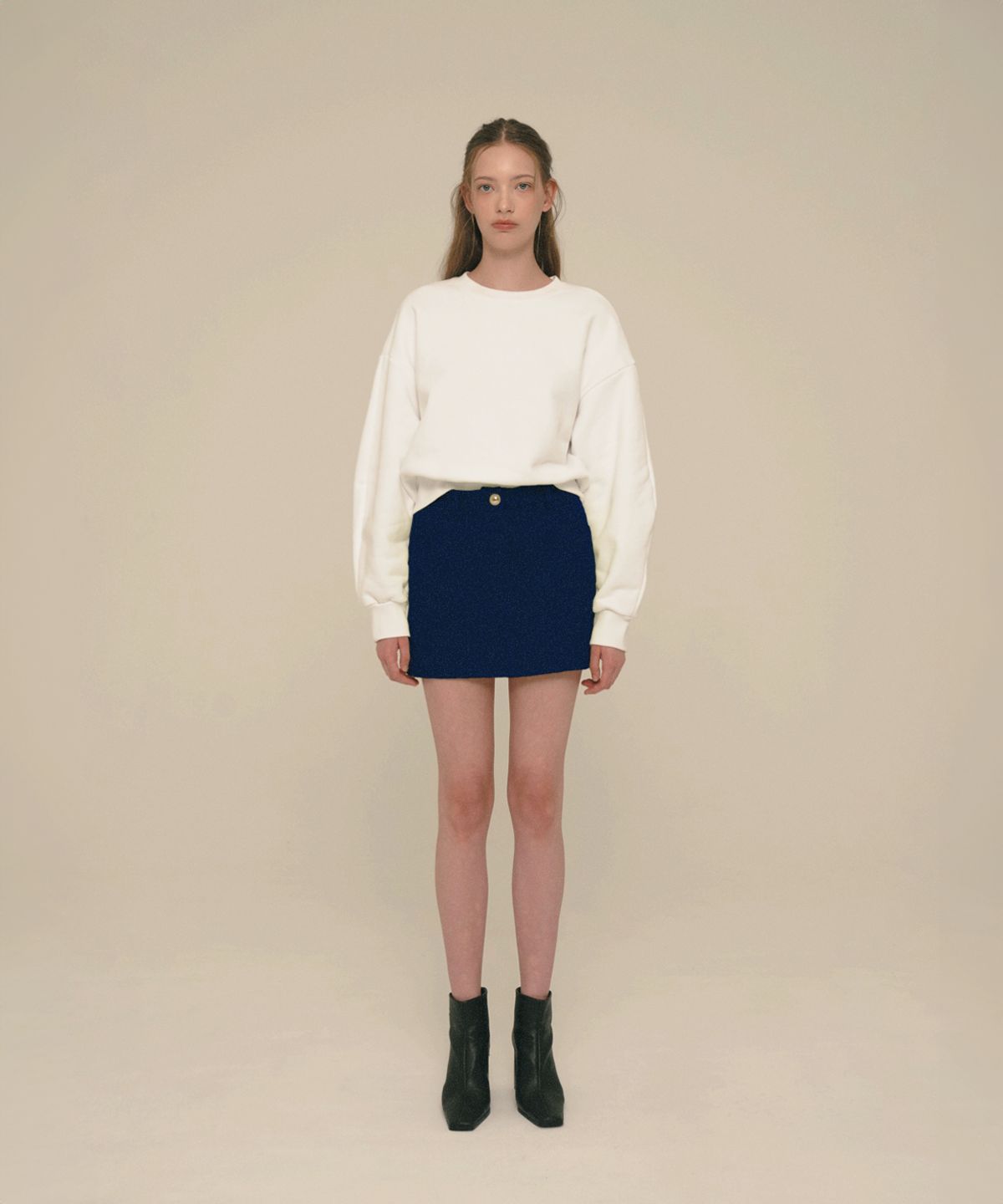 아이스가든에이오공팔(ICE GARDEN A.508) Wool Blended Mini Skirt