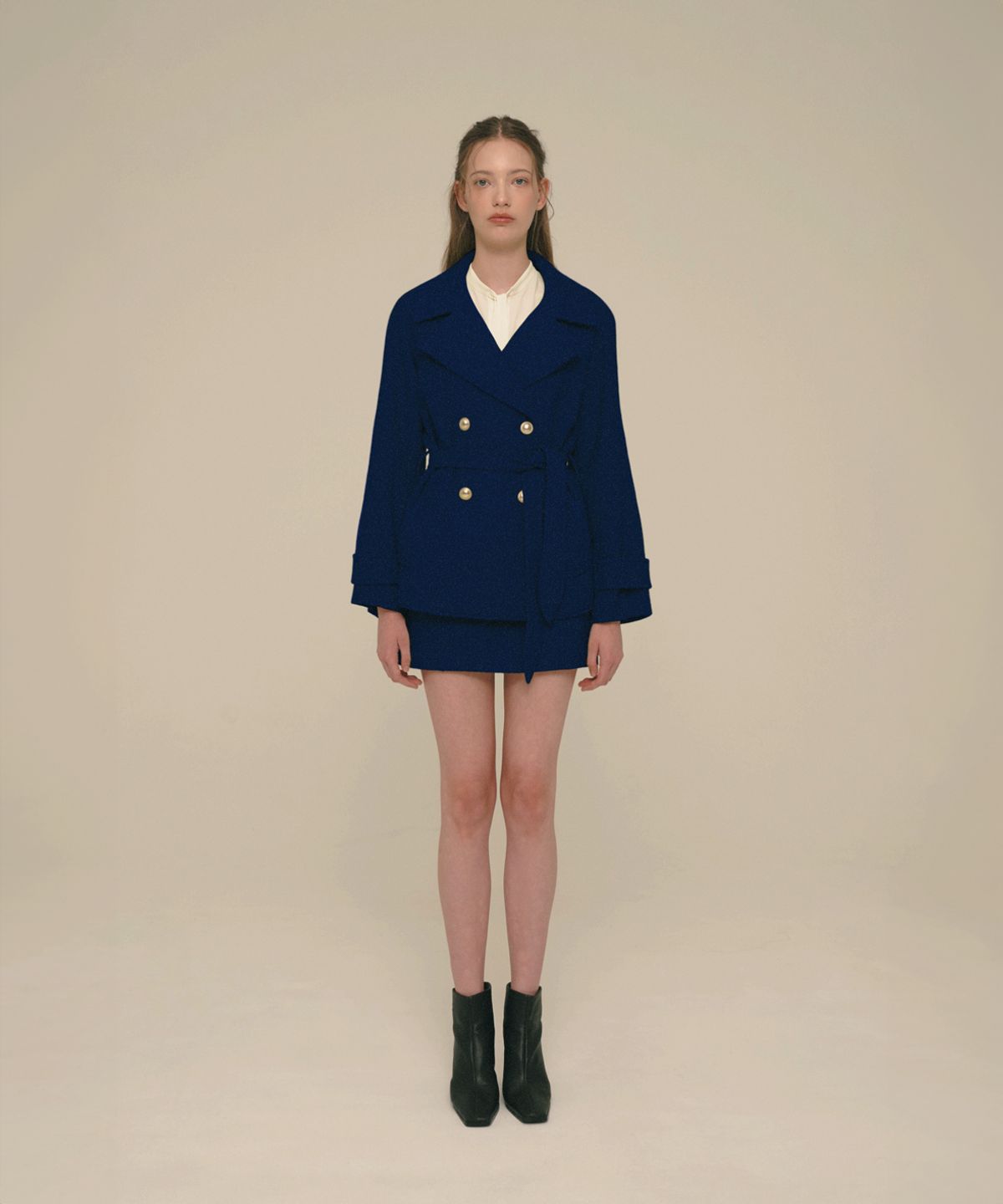 아이스가든에이오공팔(ICE GARDEN A.508) Wool Blended Pea-coat