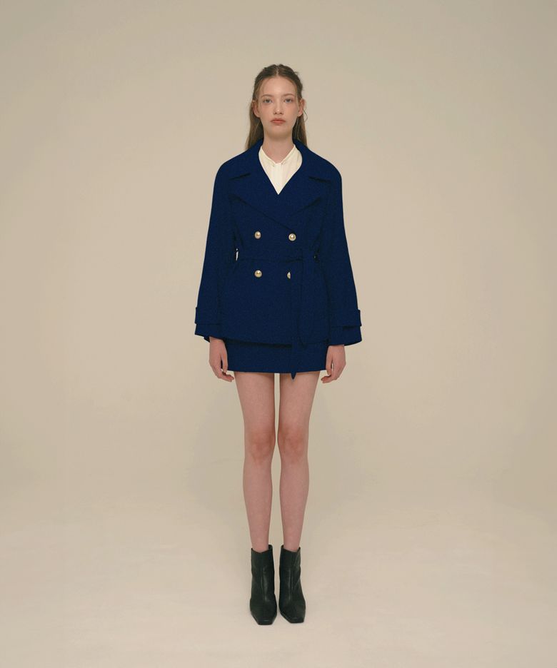 Wool Blended Pea-coat