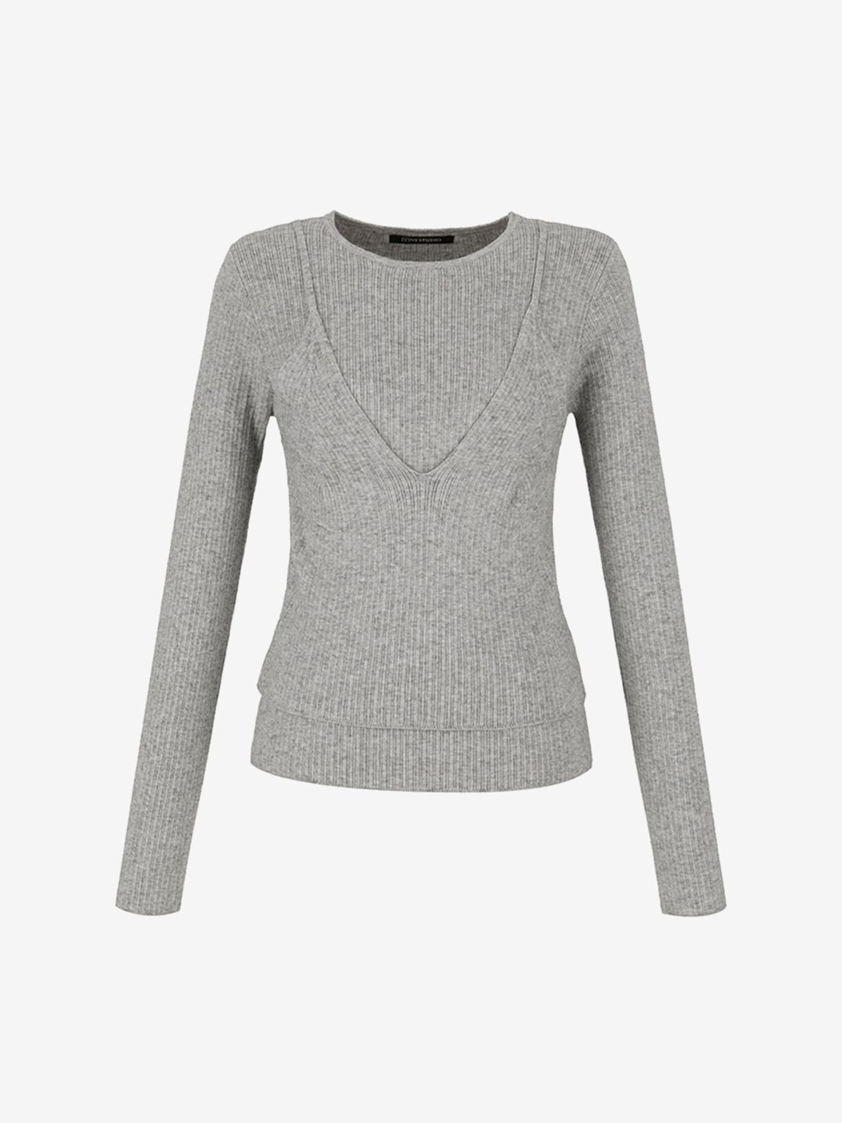 브이엔와이스튜디오(VNYSTUDIO) Layered Knit_YAALKN3