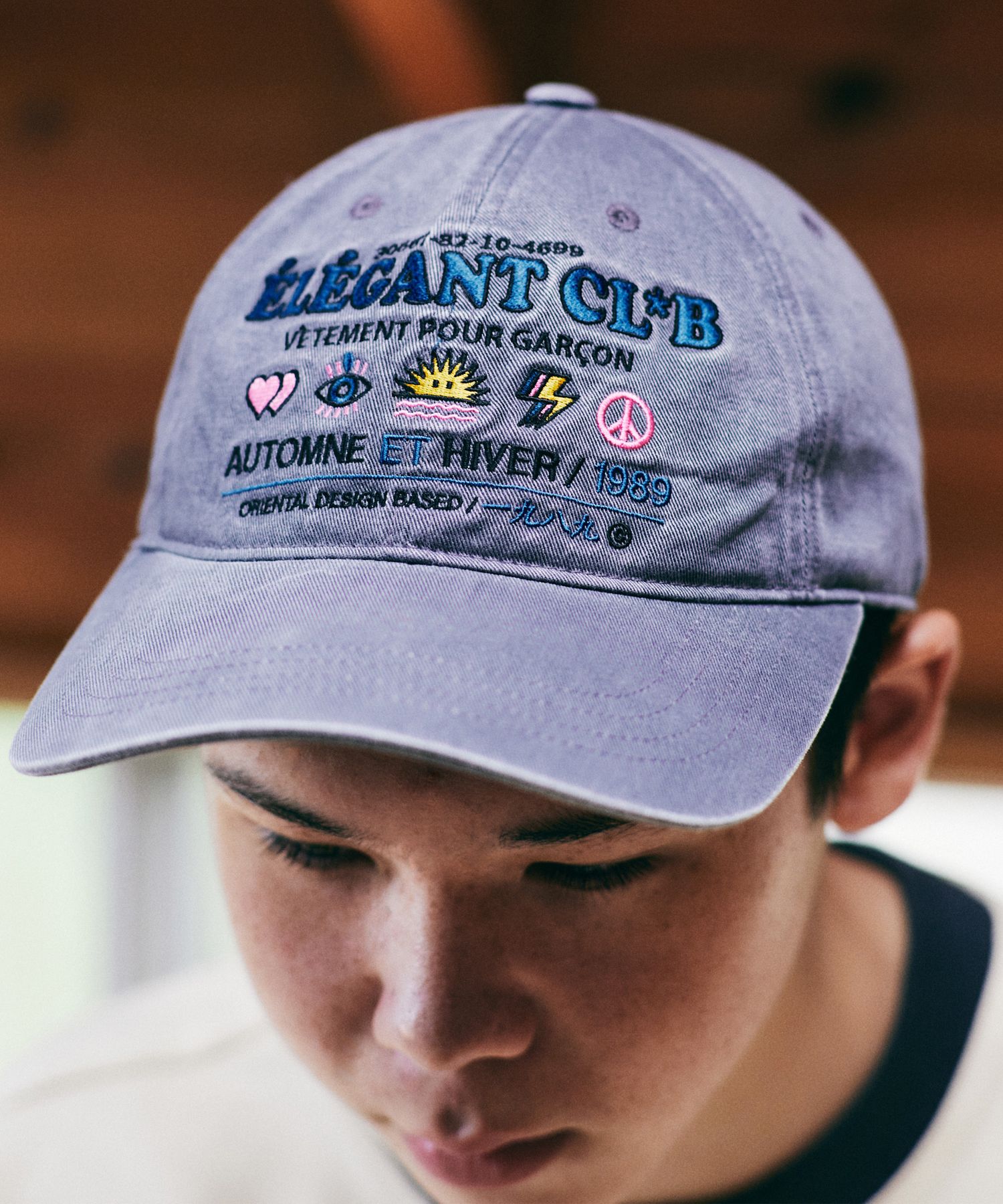 MUSINSA公式 | CONICHIWA BONJOUR Elegant Cap (Smoke)
