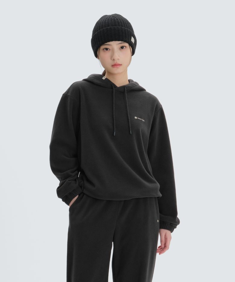 플리스 여성 후드 티셔츠 (S24WWFHD79) Dark Charcoal
