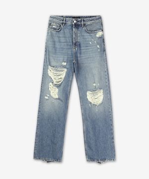 립드 데님 팬츠 - 선블리치드 블루 / 745151THW254245