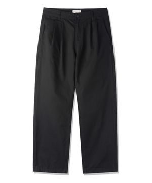 투턱 레귤러 테이퍼드 코튼 치노 팬츠 BK8919_블랙