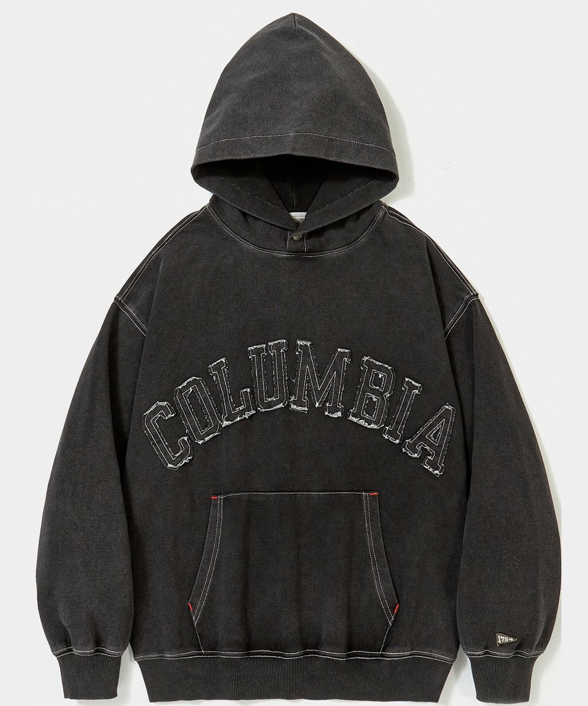 컬럼비아 유니버시티(COLUMBIA UNIVERSITY) CU BIG ARCH DENIM TERRY HOODIE 블랙데님