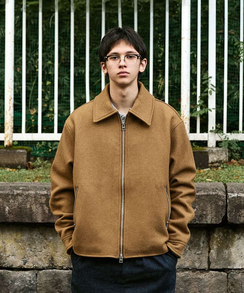 울 블렌드 블루종 자켓 MCO104[BEIGE]
