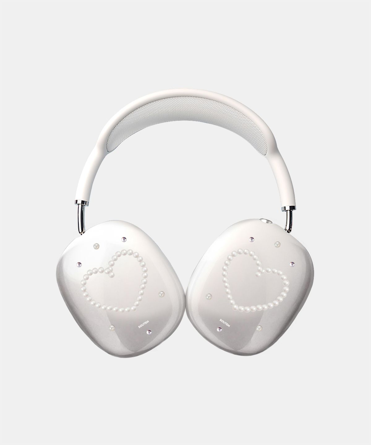 소유템(SOUTEM) Heart Pearl_Airpods Max Clear Case