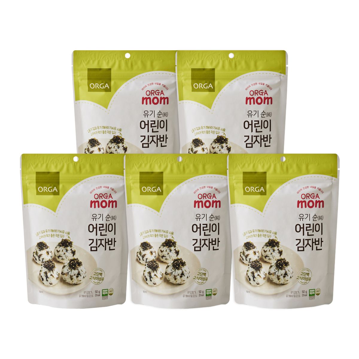 올가(ORGA) 유기순 어린이 김자반(50g) x 5개