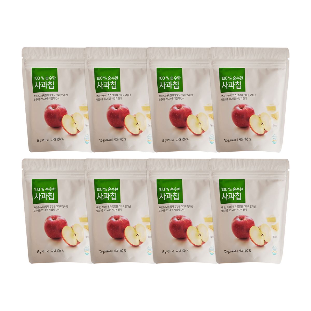올가(ORGA) 100 순수한 사과칩(12g) x 8개