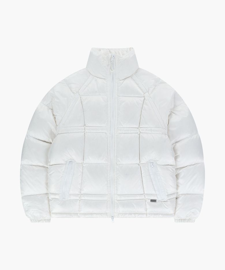 매트 블럭 덕다운 푸퍼 (Off-White)