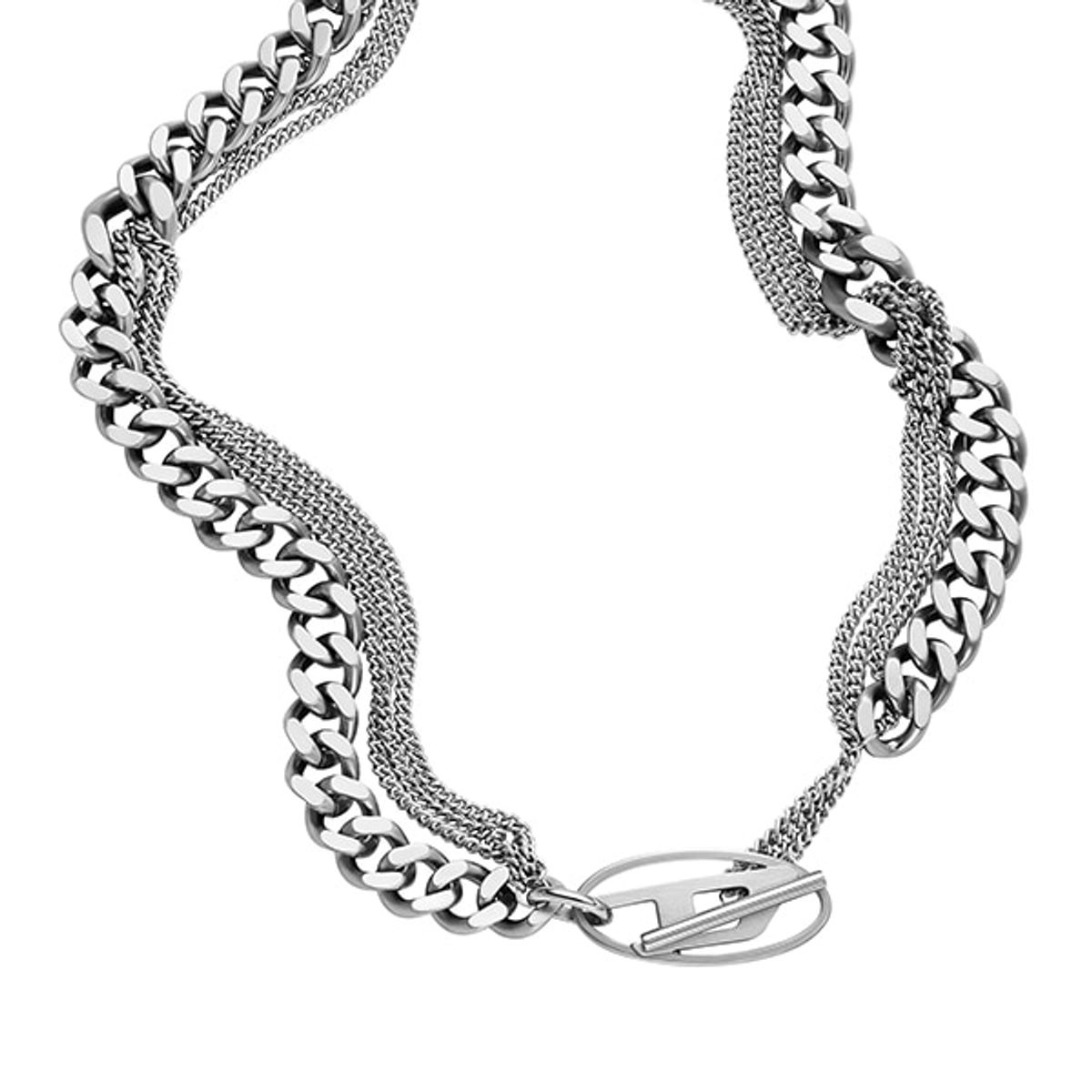 디젤 악세사리(DIESEL ACCESSORY) DX1549040 피카부 오벌 D 로고 체인 목걸이