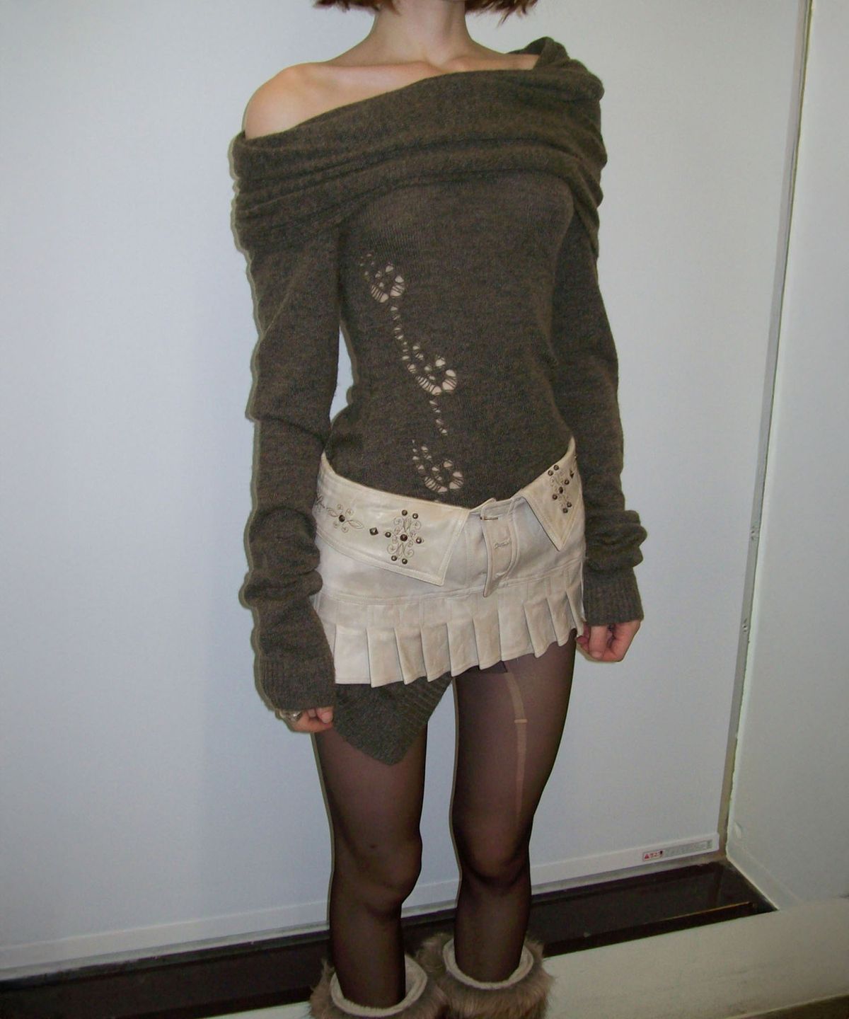 스컬프터(SCULPTOR) 2way Shawl Dress Moss