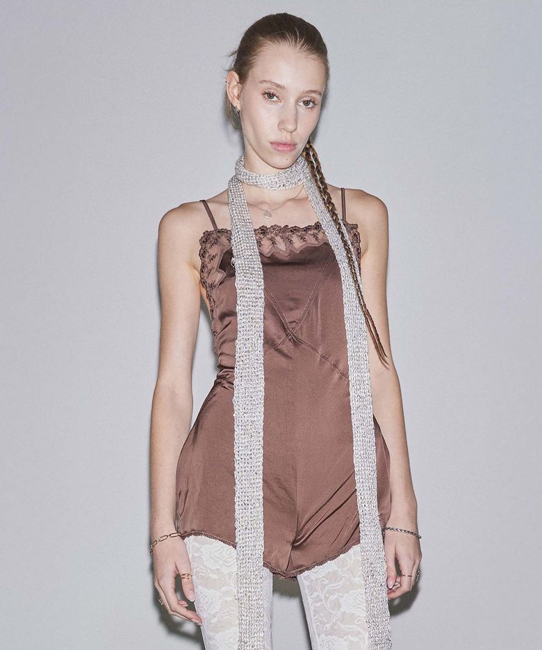 Lingerie Body Romper Deep Brown