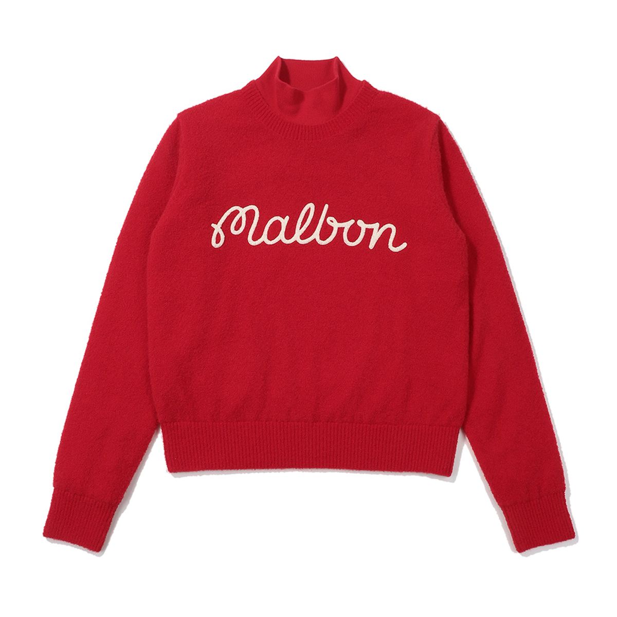 말본 골프(MALBON GOLF) 모크넥 방풍 스웨터 RED (WOMAN)