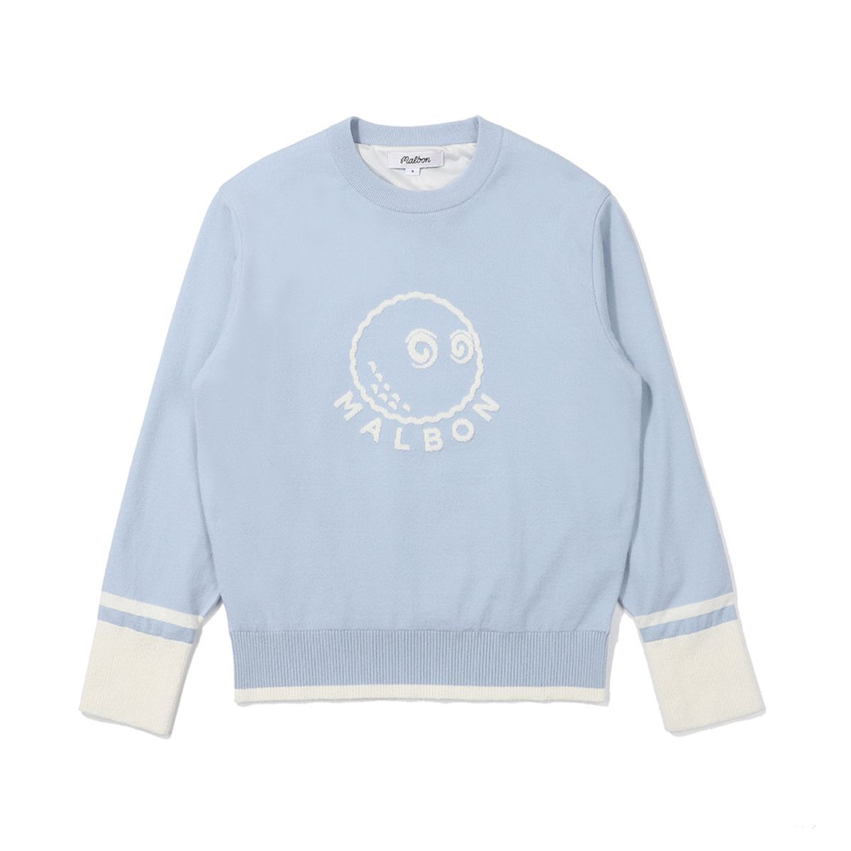 말본 골프(MALBON GOLF) 버킷 포인트 라운드넥 방풍 스웨터 SKY BLUE (WOMAN)