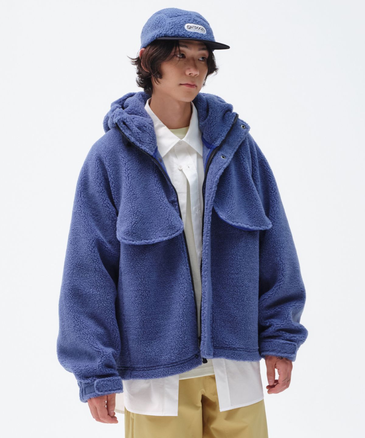 아웃도어 프로덕츠(OUTDOOR PRODUCTS) POLARTEC® BIG POCKET JACKET (BLUE)