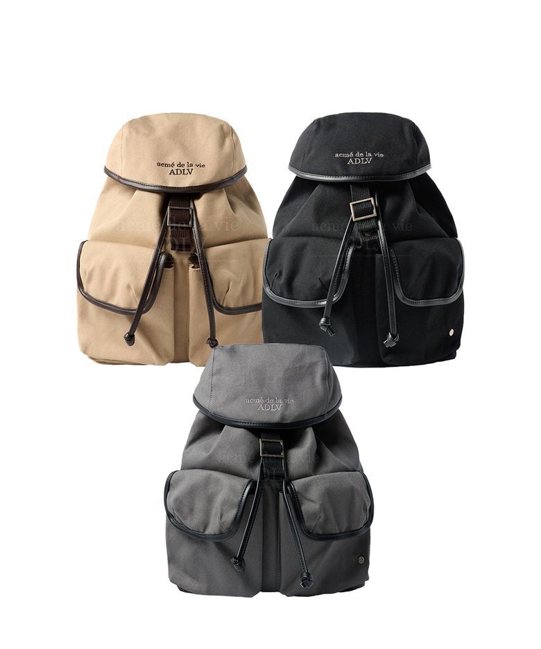 BASIC LOGO TRIANGLE POCKET BACKPACK (3COLOR)