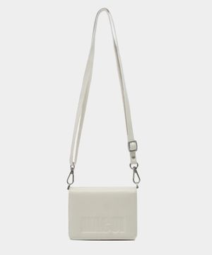 스탠다드 멀티 크로스 심플 로고 반지갑 [크림]