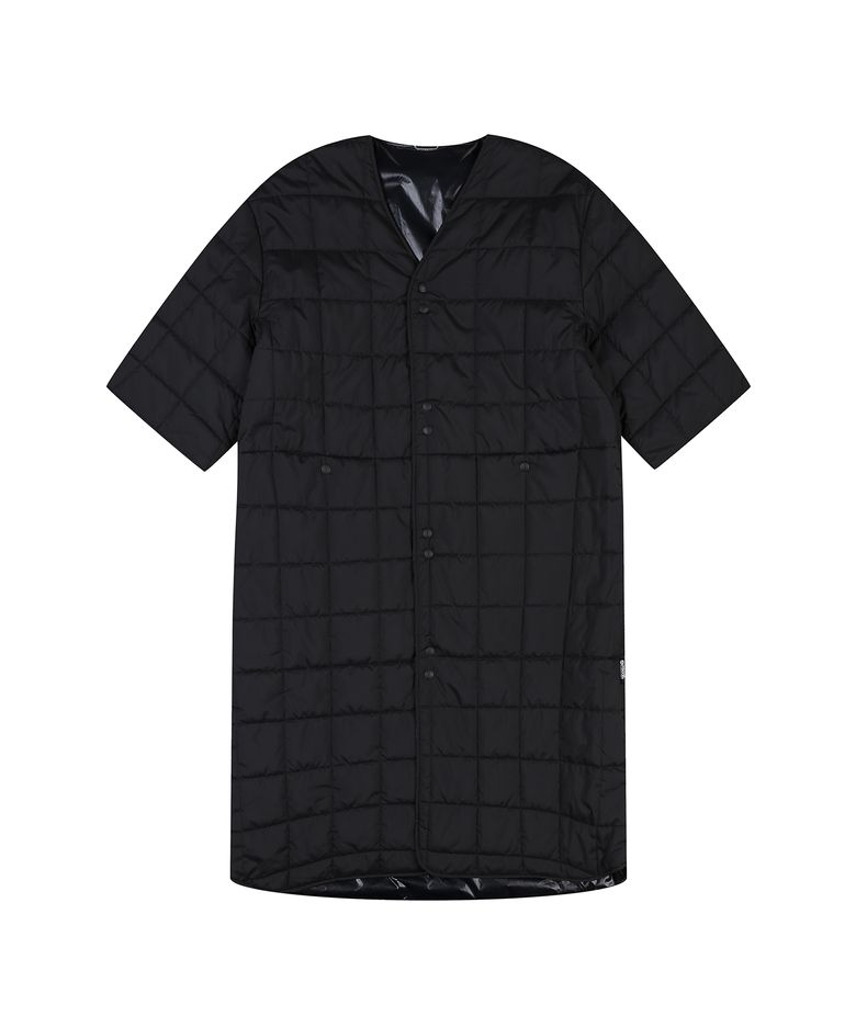 W QUILTED ROUND NECK LINING (BLACK)