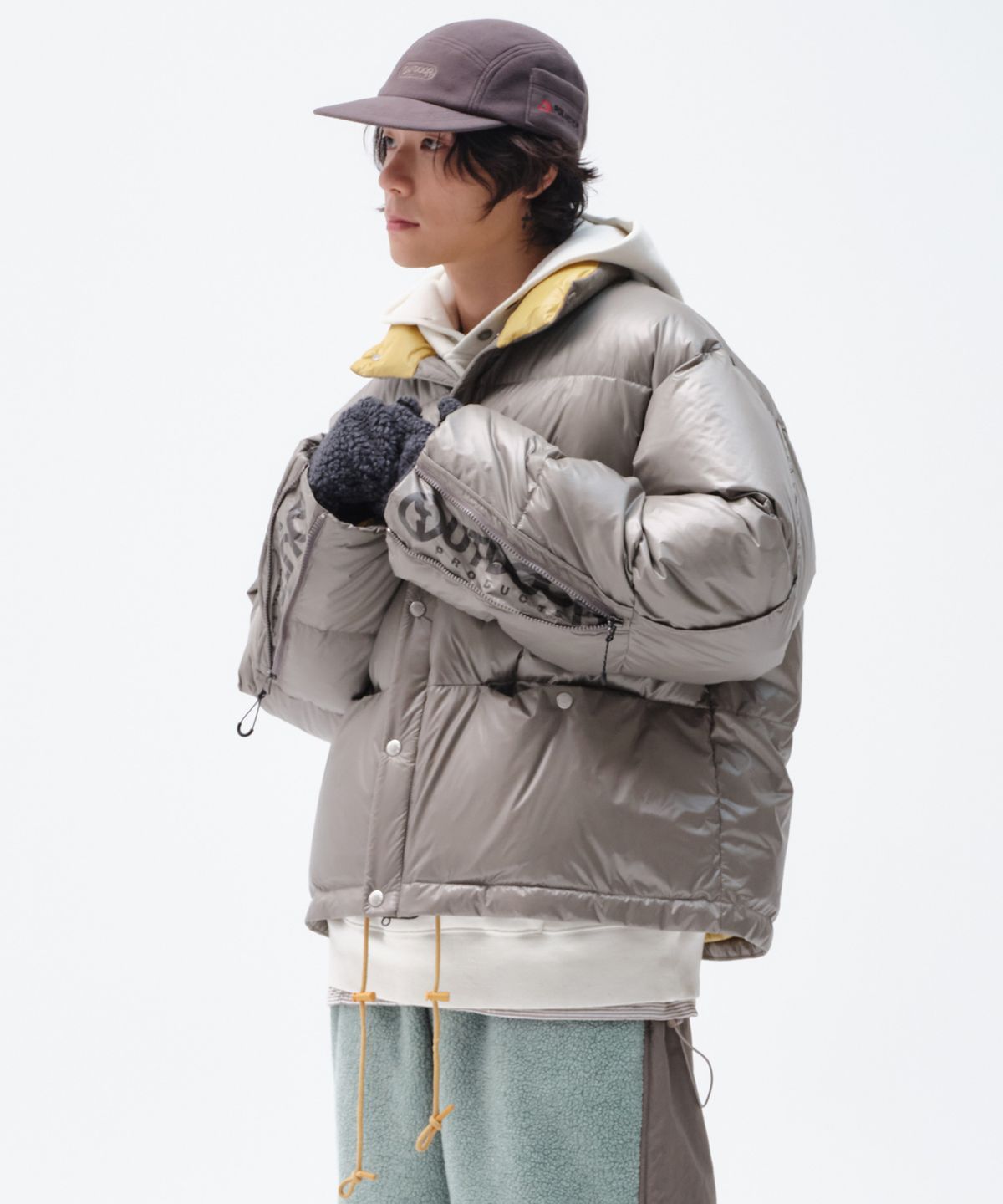 아웃도어 프로덕츠(OUTDOOR PRODUCTS) HIGH NECK PUFFER (GRAY)