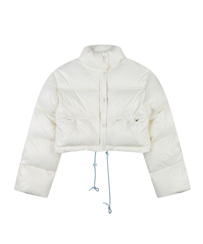 W HIGH NECK PUFFER (IVORY)