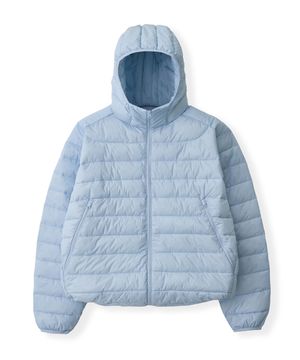 라이트 타입 후드 패딩 - 스카이블루