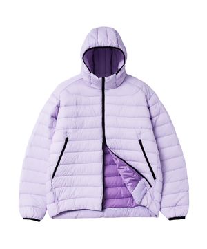 라이트 타입 후드 패딩 - 라벤더