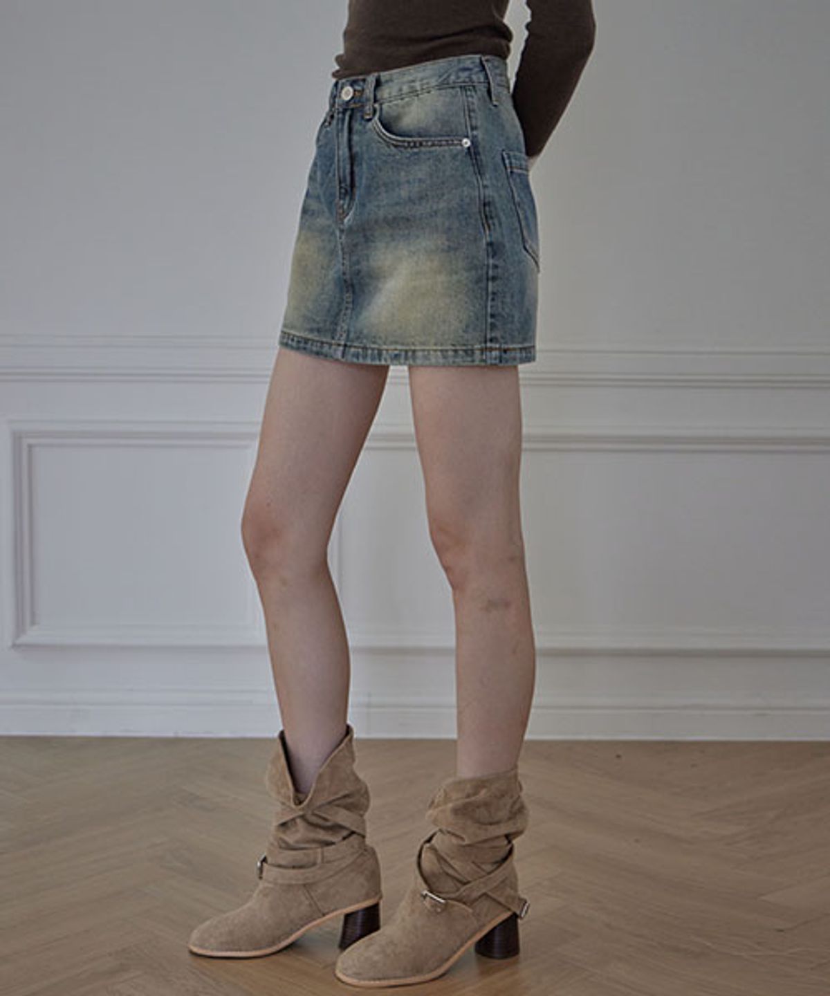 헤인트(HAINT) HEIDE MINI DENIM SKIRT_3COLORS_BLUE